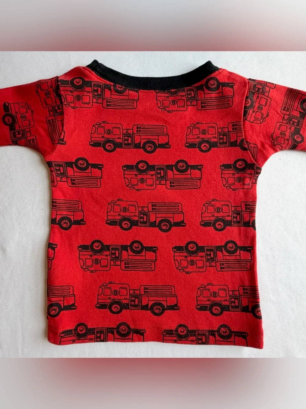 Carters Toddler Pajamas 2 Piece Red Firetruck Super Comfy Long Sleeve & Pants